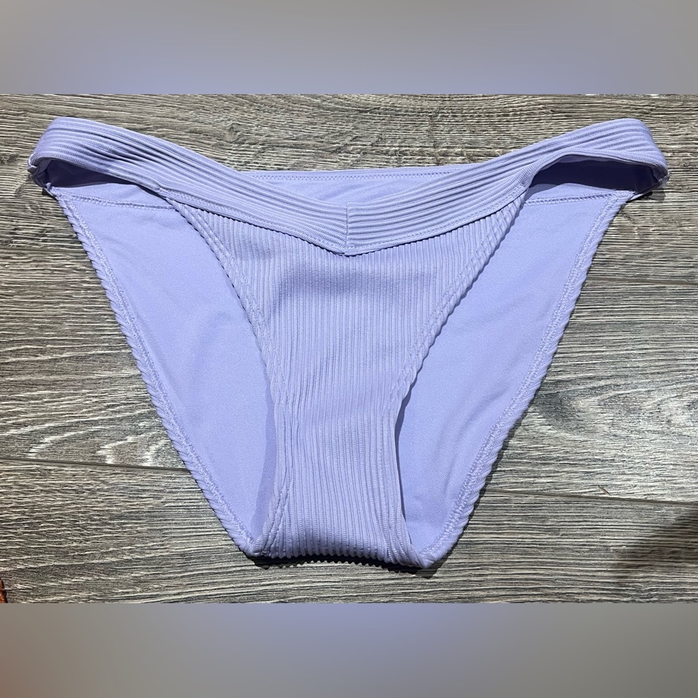 Hollister Lilac Ribbed Bikini Bottoms